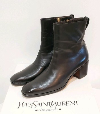 ysl boots black